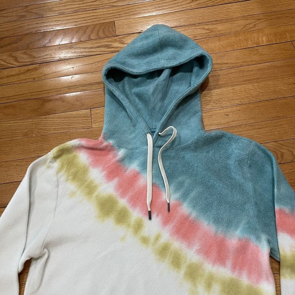 Kristin Cavallari x Feat Blanket Hoodie Size M Tie Dye Retro Stripe EXCELLENT - Picture 7 of 14